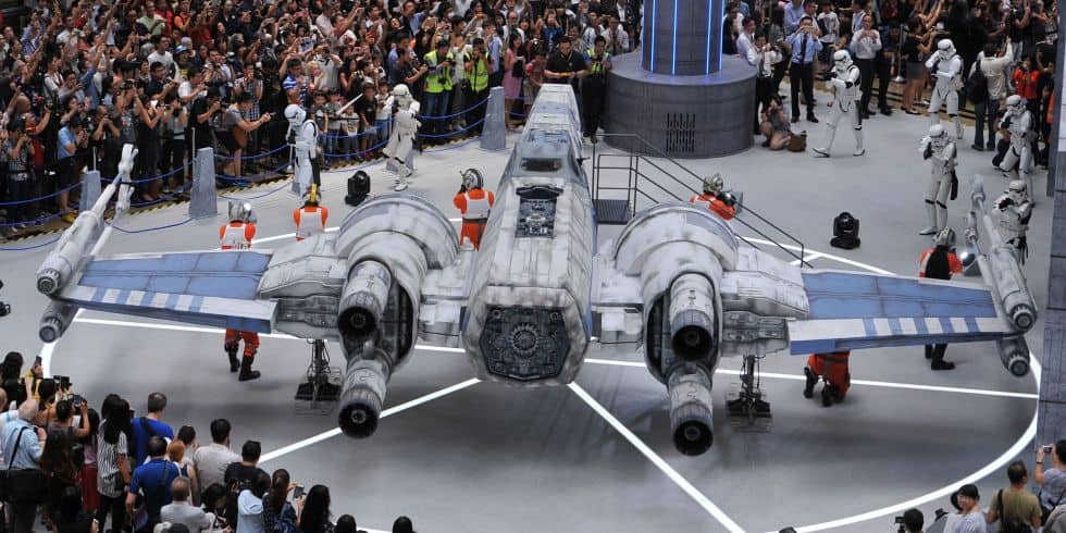 Star Wars XWing spotted at an airport in Singapore! Fun Kids the