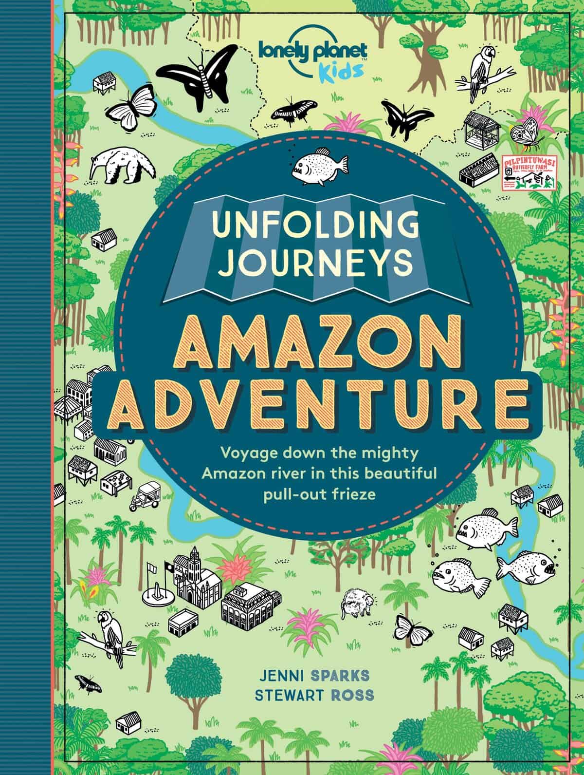 Unfolding Journeys Amazon Adventure foldout book from Lonely