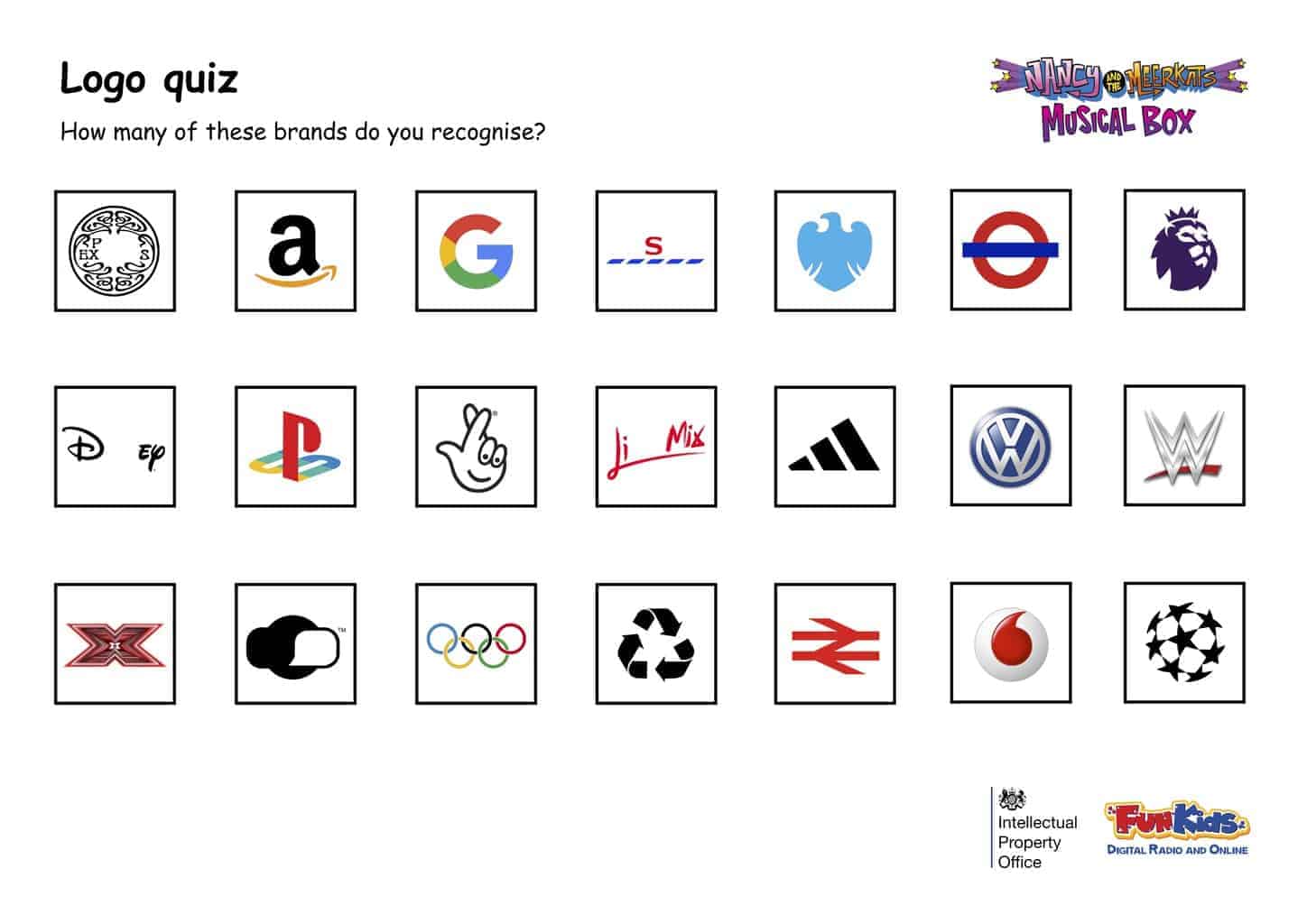 Logo Quiz Answers - Fun Kids - the UK's children's radio station