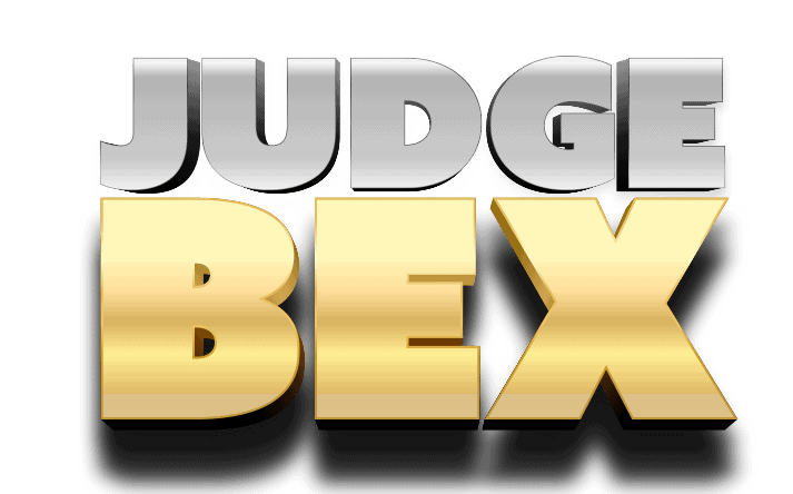 This image has an empty alt attribute; its file name is Judge-Bex-logo.png