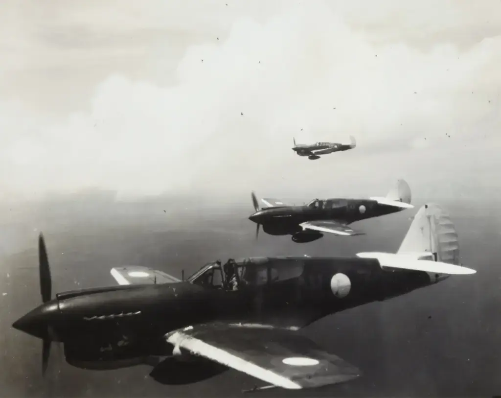 three monoplanes squadron in World War 2