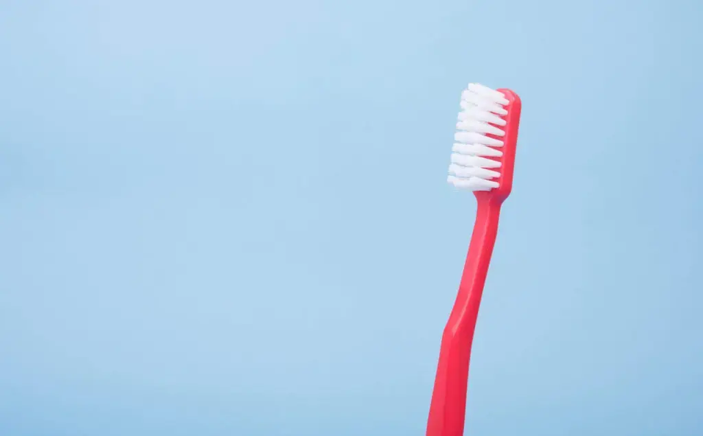 red toothbrush